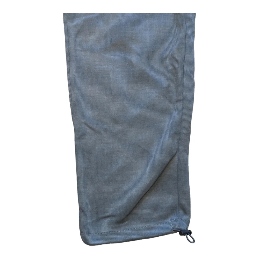 NWT Halara Inside Drawstring Elastic Waist Side Pocket Wide Leg Lead Grey Pants - Picture 6 of 8